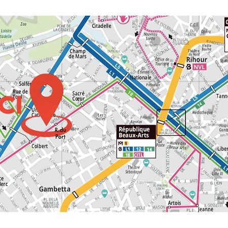 Apartmán Nocnoc - Le Petit National Lille Exteriér fotografie